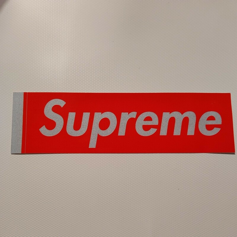 未使用！Supreme シュプリーム 3M ボックスロゴ リフレクター ステッカー 1枚 レッド(赤) 2014 FW 希少！