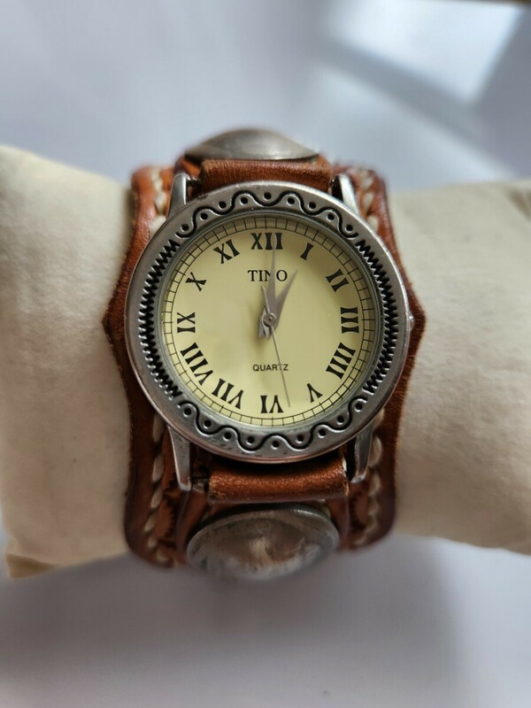 本革　インディアン　腕時計　TINO　【SH-32301】
