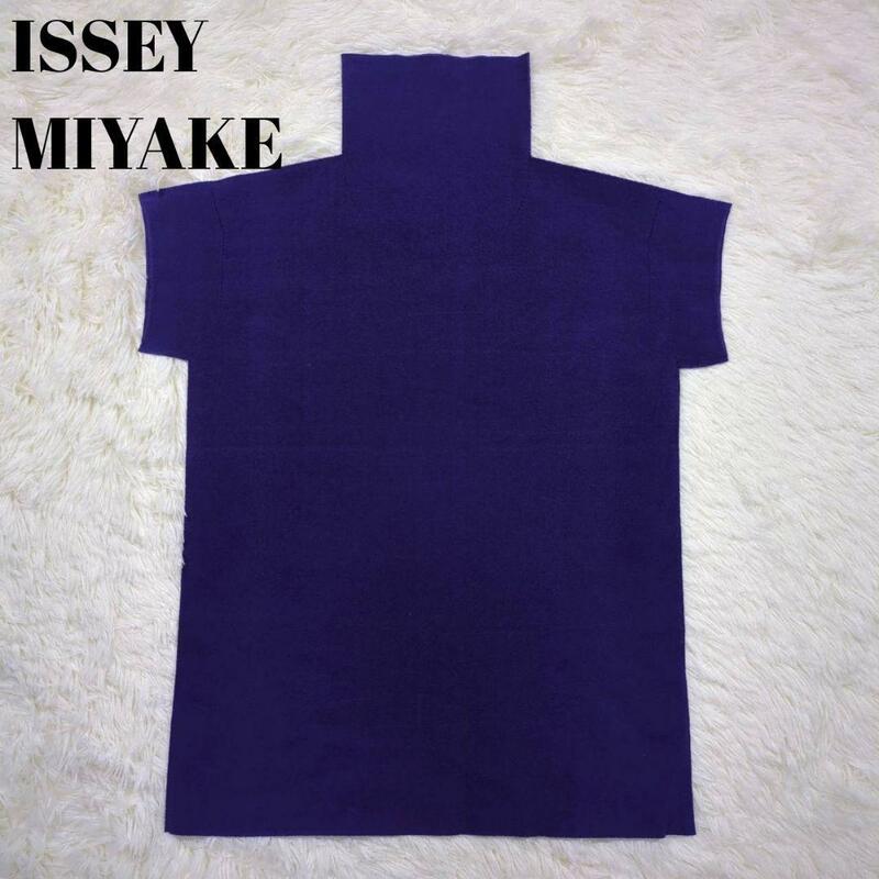ISSEY MIYAKE イッセイミヤケ A-POC INSIDE エイポック ハイネック 半袖Tシャツ カットソー パープル 型番 IM83KK902 サイズ2 Mサイズ相当