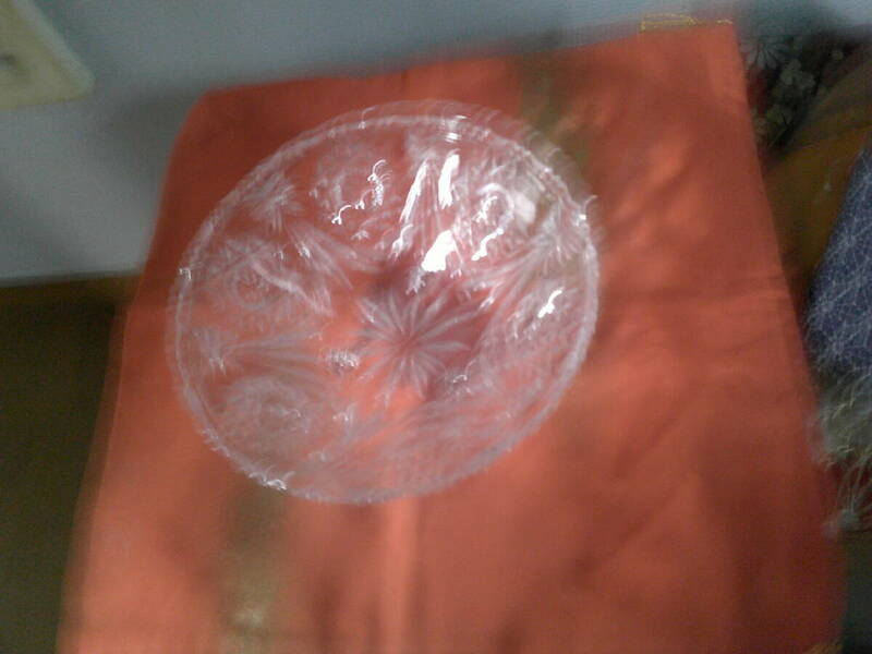 〇ガラスの切子鉢