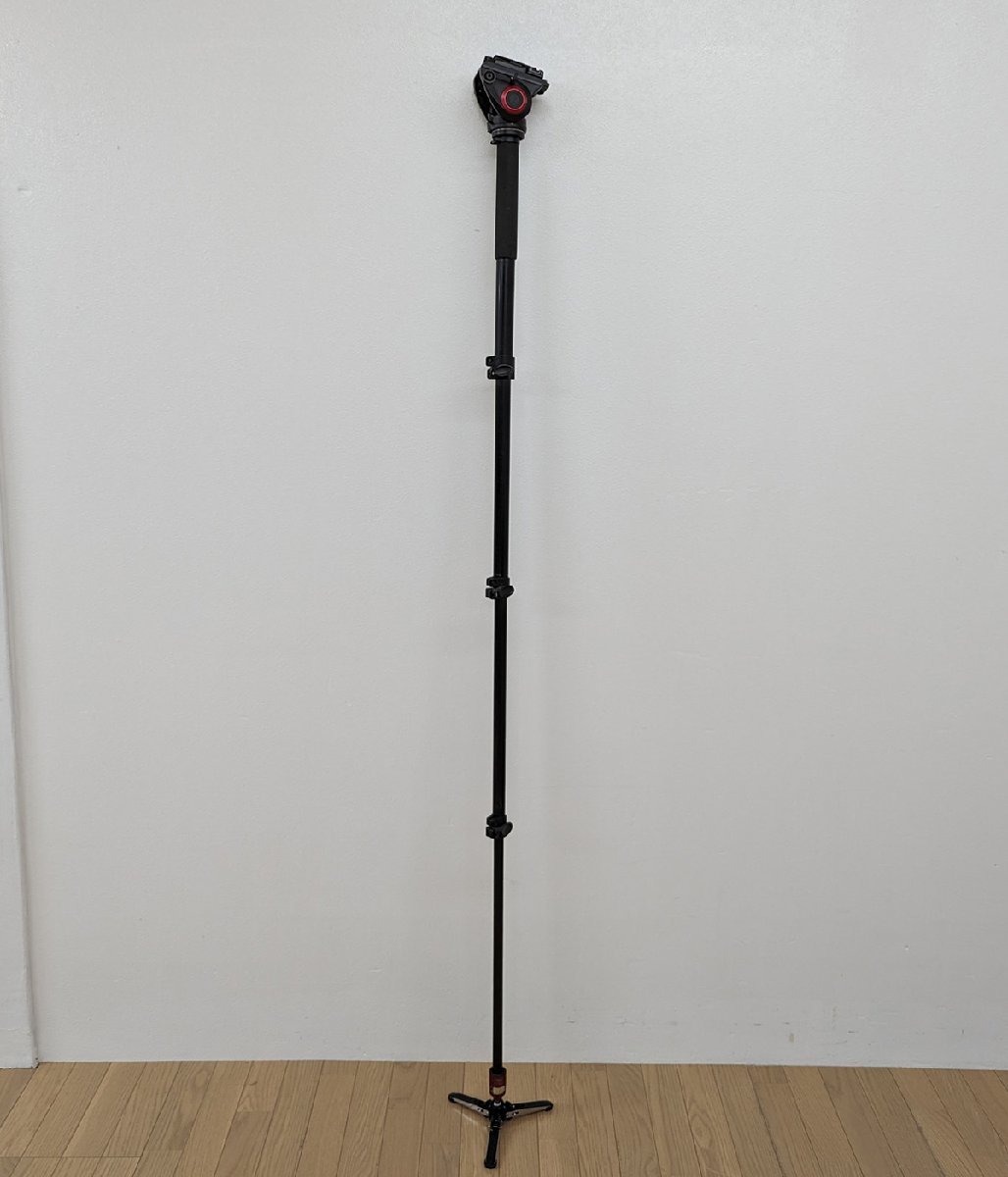 マンフロット Manfrotto MVM500A プロフルードビデオ一脚 流体ビデオ 雲台 1脚 ビデオ用 撮影機材 中古 A