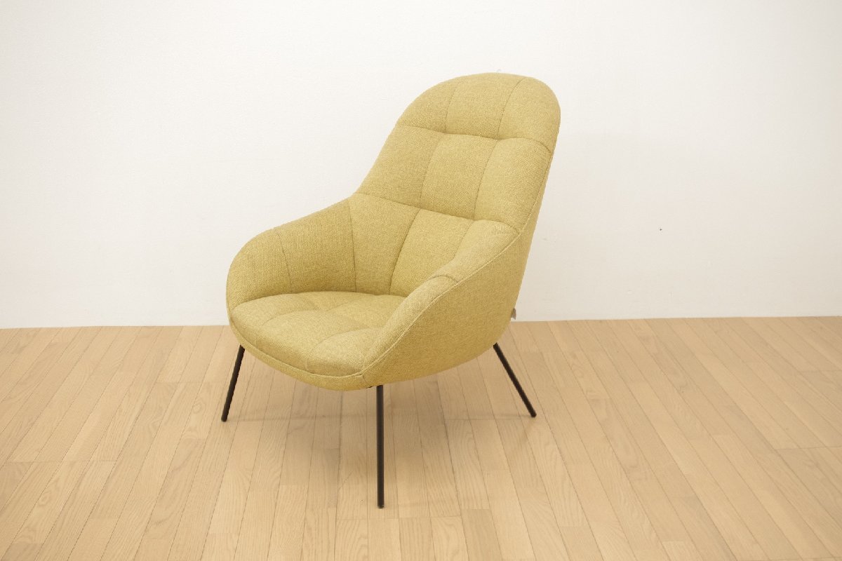 美品 Wendelbo社 ヴェネルボ マンゴーチェア 北欧 デンマーク WONシリーズ ラウンジチェア IDC取扱 アーム 1Pソファ ファブリック リビング