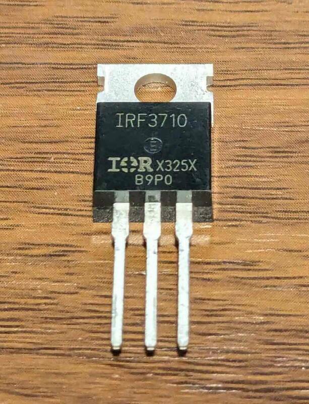 送料無料！　MosFET IRF3710　データシート付き　100V N-Ch Power MOSFET　グリッドタイインバーター用　HEXFET InfineonTechnologies製