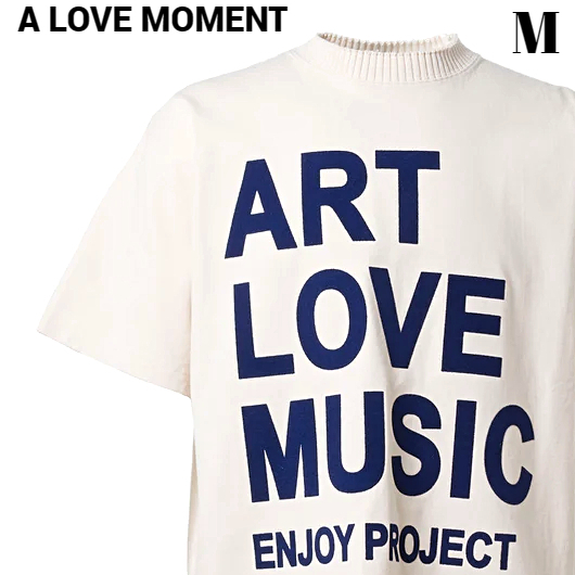 M 新品 A LOVE MOVEMENT × Perfect ribs BASIC SHORT SLEEVE T-SHIRTS ART LOVE MUSIC パーフェクトリブス ア ラブ ムーブメント Tシャツ