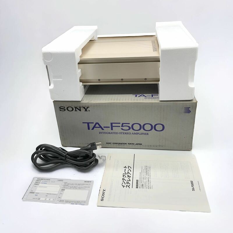 最高傑作 ほぼ新品 SONY ソニー TA-F5000 プリメインアンプ 動作保証付き