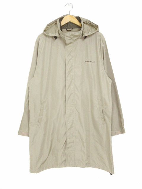 エディーバウアー Eddie Bauer マウンテンパーカ ロング ジップ ベージュ size M メンズ