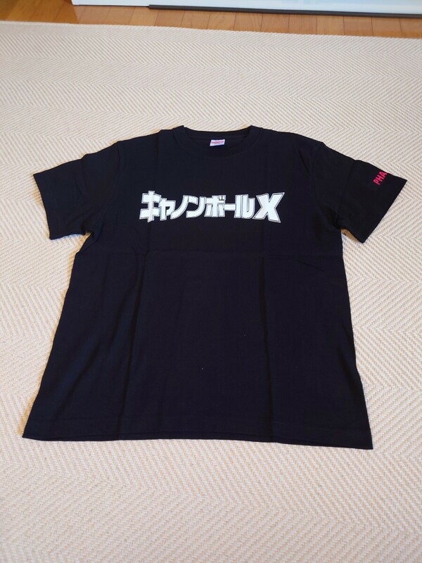 キャノンボールX1ブラック 黒 半袖 Tシャツ 新品未使用品　サイズM　PHATOM バンドゲーム　ジャッキーチェン