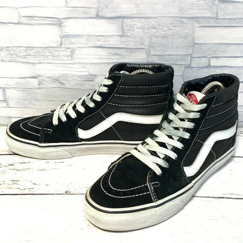 R5719bE VANS バンズ SK8-HI スケートハイ スニーカー ハイカット ブラック×ホワイト レディース 23.5cm スケボー スケーター ヴァンズ