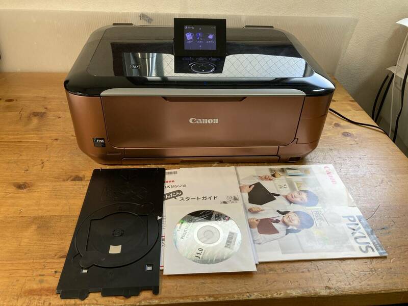 CANON キャノン A4 インクジェット プリンター 複合機 MG6230 PIXUS 32420ym 純正インク付 CDトレー付