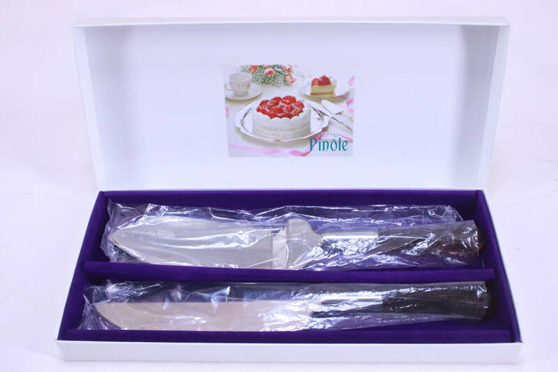 Pinole SUNCRAFT ケーキナイフ＆サーバーセット 未使用 長期保管現状品■(F8995)