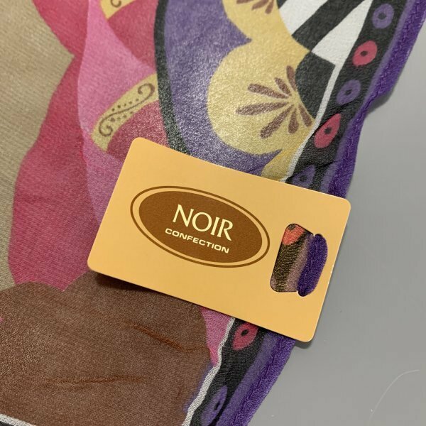 １円〜　NOIR　スカーフ　ピンク　キュプラ　C1891