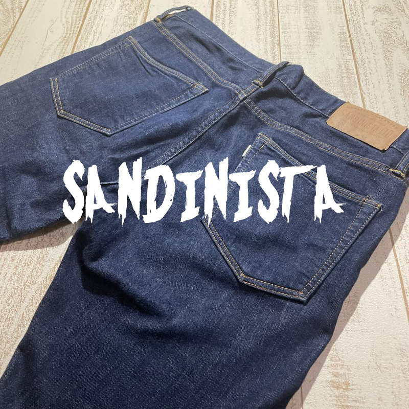 【SANDINISTA】サンディニスタ SK ストレッチ スキニーデニムパンツ 34インチ ストレッチ