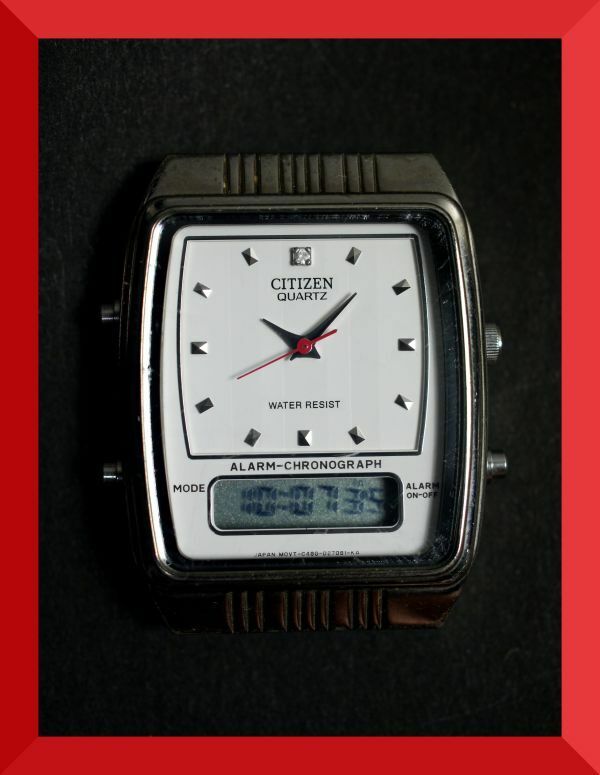 シチズン CITIZEN デジアナ 3針 C480-001191 男性用 メンズ 腕時計 x102 稼働品