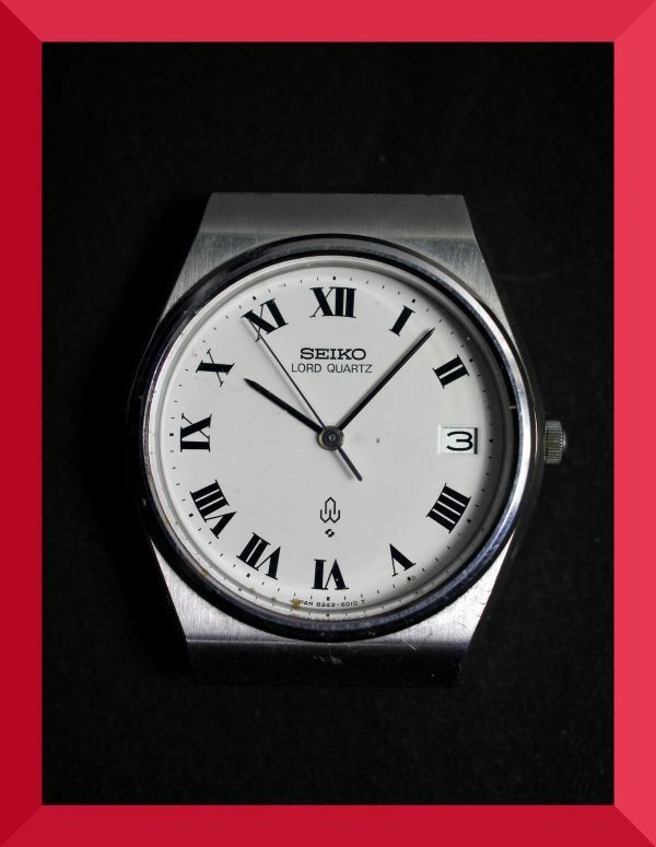 セイコー SEIKO ロードクォーツ LORD QUARTZ 3針 ローマン 8242-6000 男性用 メンズ 腕時計 x342