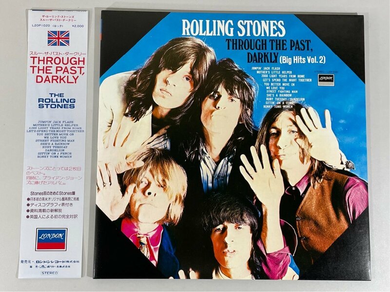 国内盤 帯付 L20P1020 The Rolling Stones / Through The Past Darkly ローリング ストーンズ 洗浄済 LP