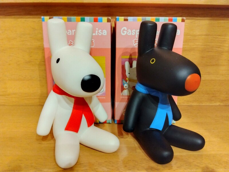 【開封未使用】リサとガスパール ソフビ フィギュア 人形 貯金箱 