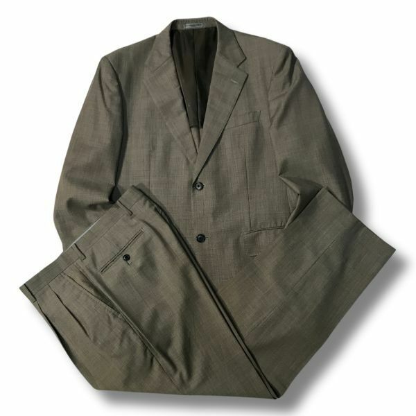 《良品◎》YUKIKO HANAI HOMME ユキコハナイオム★Ermenegildo Zegna*エルメネジルドゼニア*シングルセットアップスーツ(MA6157)◆S80