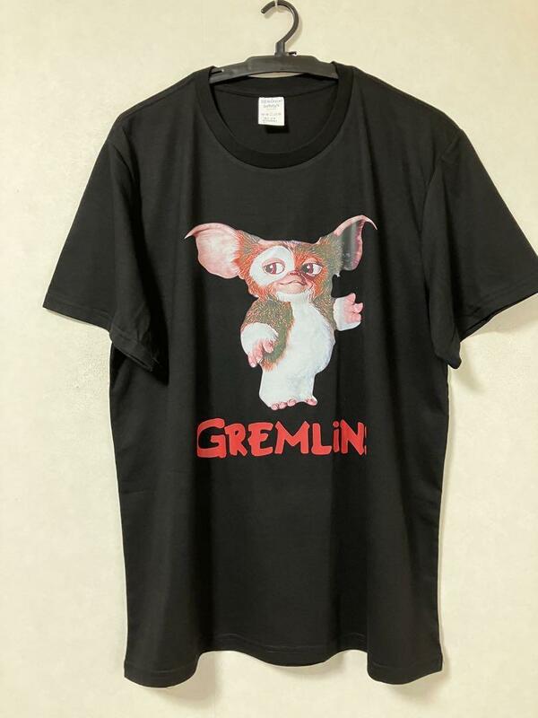 【未使用品】 グレムリン Gremlins 90's　映画　Tシャツ　★ ギズモ ムービー　ハリウッド L トップス　黒　ブラック　黒