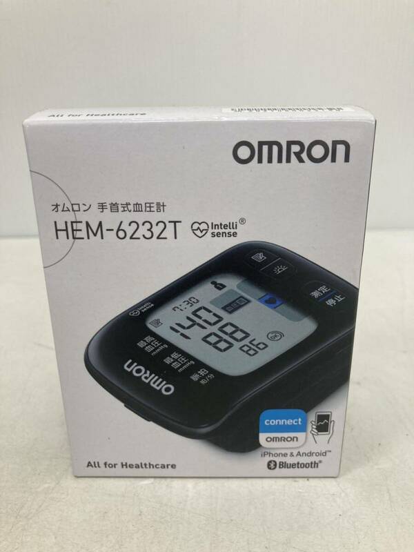 OMRON オムロン 手首式血圧計 HEM-6232T Bluetooth ブラック 未使用品