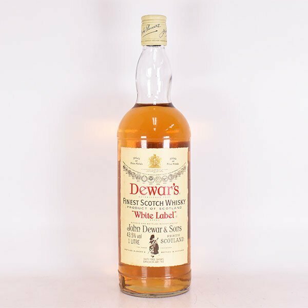 ★デュワーズ ホワイトラベル 旧ボトル ※ 1000ml 43.5% スコッチウイスキー DEWAR'S C240078