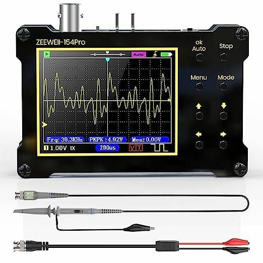 デジタル オシロスコープ PWM 14タイプ測定 40MSa/sサンプリング レート 18MHz帯域幅 信号発生器周波数500Khz 10X 100Xプローブ付き