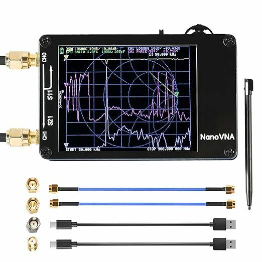 ベクトルネットワークアナライザー 50KHz-1.5GHz短波 2.8インチ LCDディスプレイ MF HF VHF UHF アンテナアナライザー