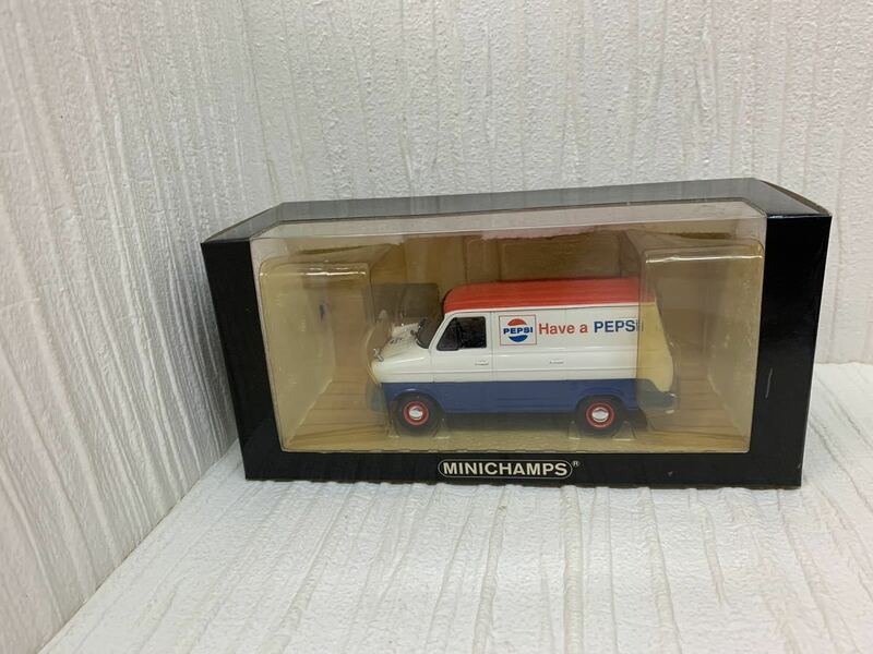 ミニチャンプス MINICHAMPS ペプシ　PEPSI 400 082460 Ford Transit 1971 Kastenwagen 自宅保管品