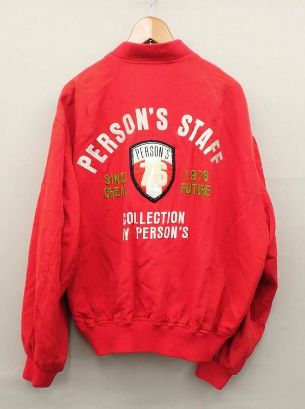 ◆衣類167 PERSON'S ジャンパー PJS-11022 アウター 赤◆パーソンズ/古着/消費税0円