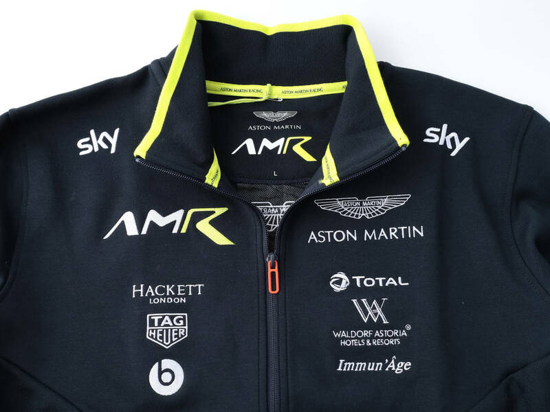 【ASTON MARTIN Racing】WECオフィシャル スウェットジャケット 紺 AMR【XL】（検：WEC HACKETT LONDON アストンマーチン ルマン）