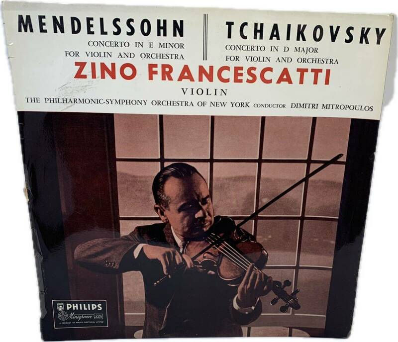 ZINO FRANCESCATTI フランチェスカッティ&ミトロプーロス メンデルスゾーン/チャイコフスキー・ヴァイオリン協奏 レコード盤 レコード 盤