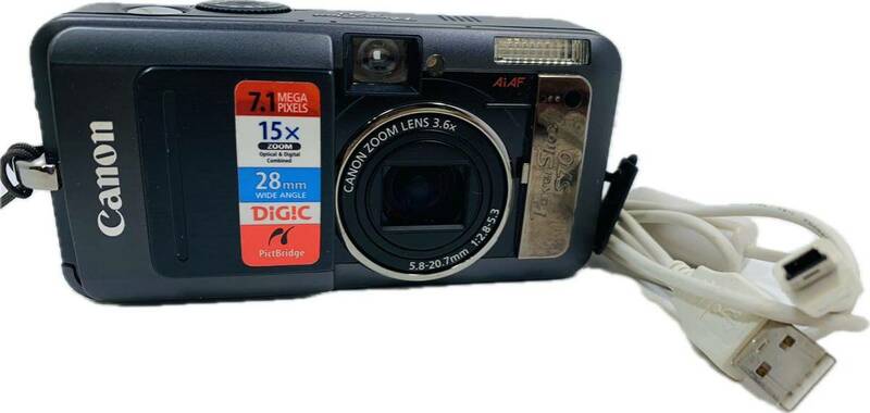 Canon キャノン PowerShot S70 3.6x AiAF コンパクトデジタルカメラ PC1087 8811002727 5.8-20.7mm 1:2.8-5.3 カメラ デジカメ