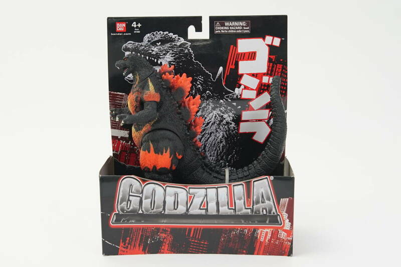 バンダイ ゴジラ Classic Godzilla Figures バーニングゴジラ ソフビ 海外 組み違い