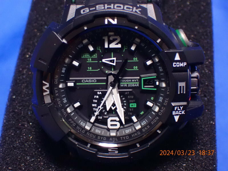 ♪♪未使用品 CASIO CASIO 電波ソーラーG-SHOCK GRAVITYMASTER 電波ソーラー GW-A1100-1A3JF ブラック♪♪