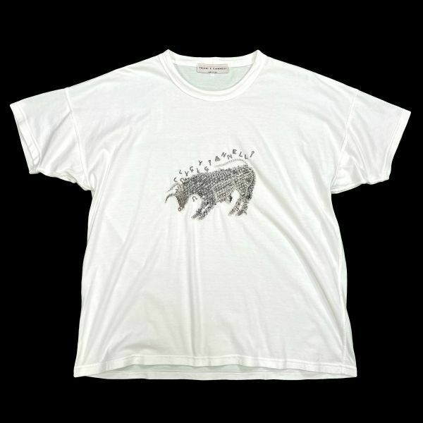 CALUGI E GIANNELLI 1980s ラメ糸刺繍 Tシャツ イタリア製 52 カルッジエジァネッリ 2206013