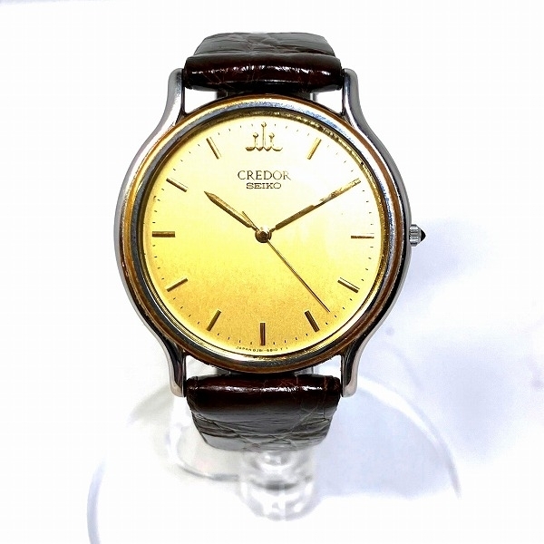 セイコー クレドール 8J81-6B00 クォーツ 時計 腕時計 メンズ☆0333