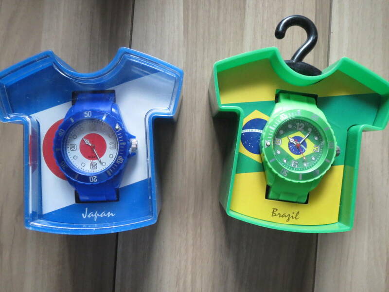 ワールドサッカー プレミアウォッチ ジャパン ブラジル 日本 時計 ジャンク