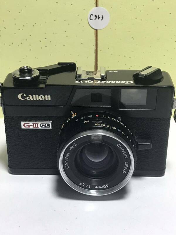 Canon キャノン Canonet QL17 G-Ⅲ レンジファインダー コンパクトカメラ 40mm 1:1.7