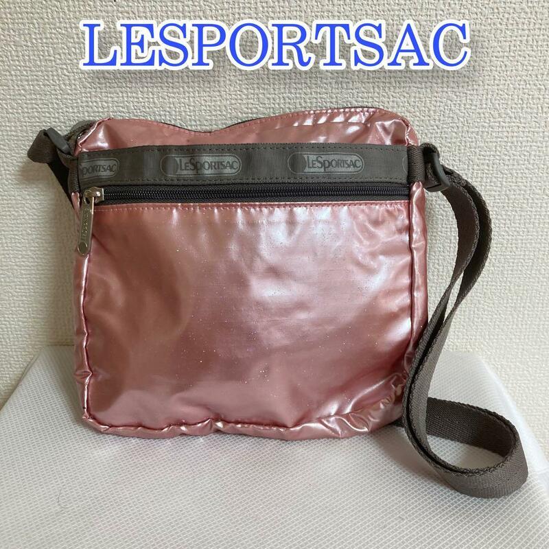 LESPORTSAC レスポートサック ショルダーバッグ 白 ピンク ナイロン