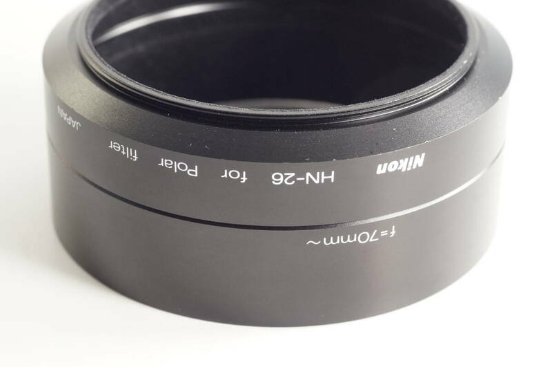RBGF10『キレイ』Nikon HN-26 for Polar filter ニコン 62mm径　偏光フィルター用 メタルフード