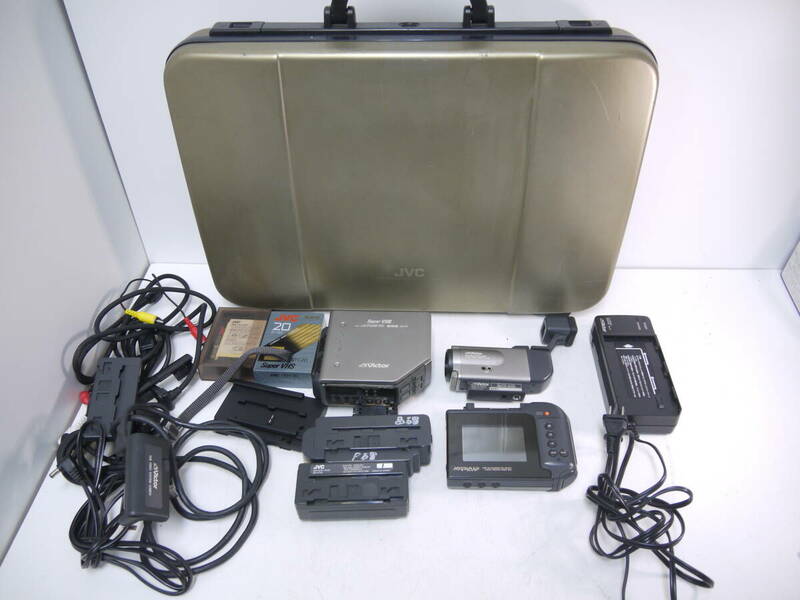 103 Victor VHS VIDEO SYSTEM COMPO ビクター S-VHF-C ビデオデッキ レコーダー SC-D01/モニター SC-M01/カメラ SC-C01