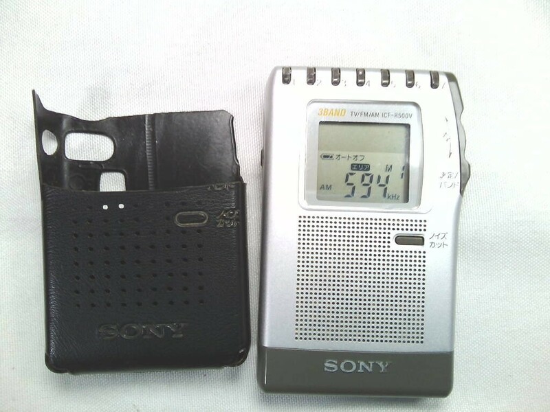 SONY ソニー 　TV/FM/AMポケットラジオ　ICF-R500V 　日本製★動作品！難あり