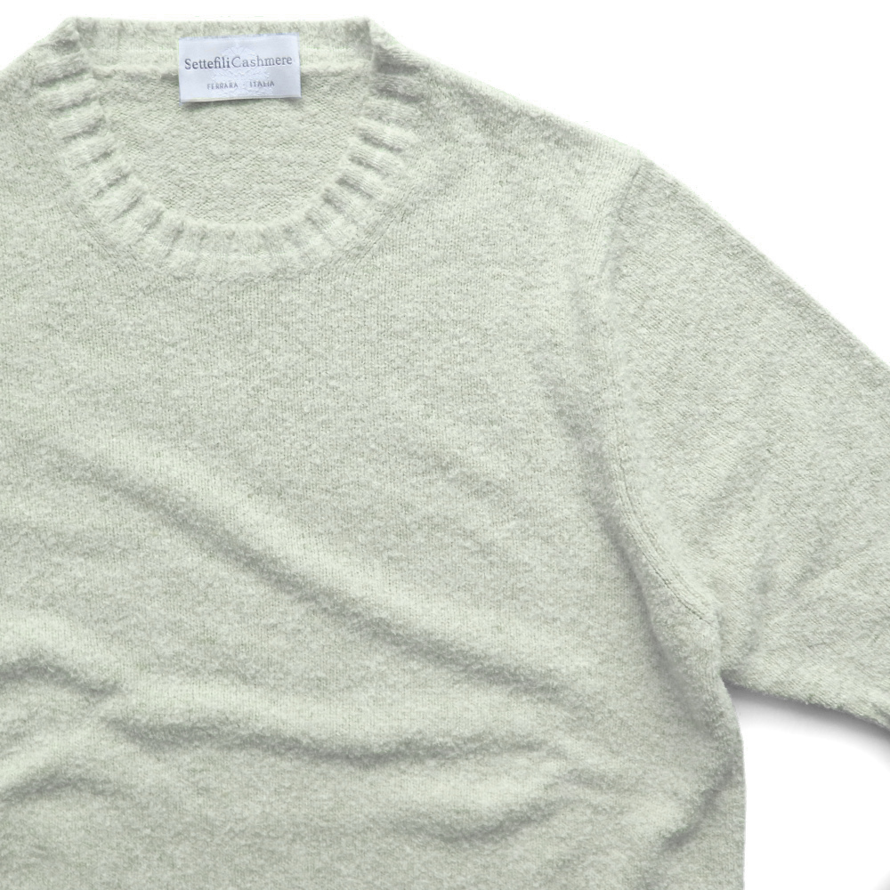 ◇◆Settefili Cashmere（セッテフィーリ カシミア）/タオルに包まれているかのようなコットンシルクパイルカットソー【46(S)】/3.6万