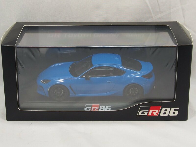 △469△【未開封】TOYOTA トヨタ 非売品 カラーサンプル GR86 ミニカー ブライトブルー 1/30スケール