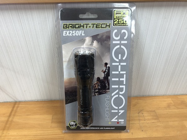 新品未使用　SIGHTRON JAPAN フラッシュライト BRIGHT-TECH EX250FL パッケージあり（M7139）
