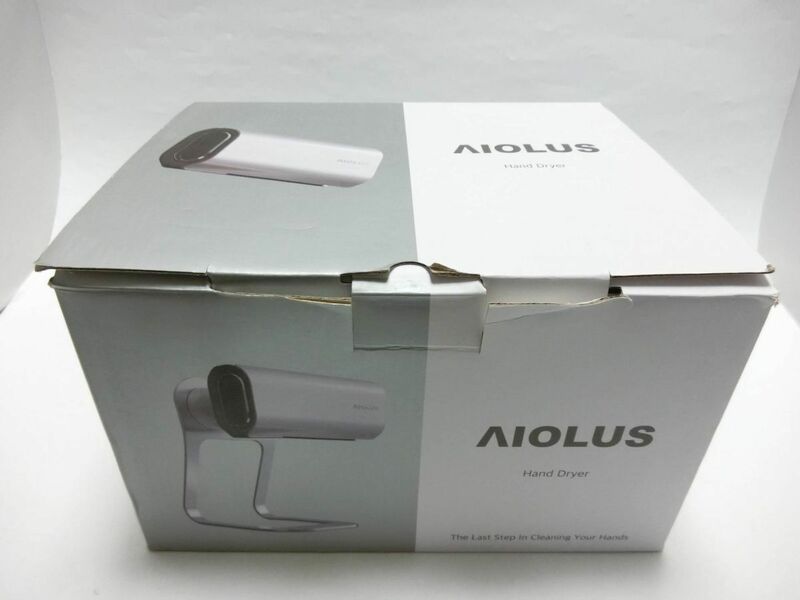新品未使用 AIOLUS 家庭用ハンドドライヤー Hand Dryer Silver 非接触/温風/スタンド付き/工事不要 Nyuhd-210S／YJ240326039