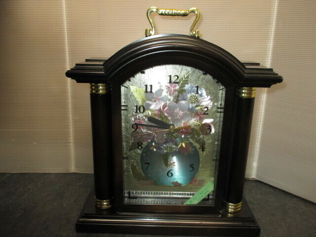 置時計 鍵かけ付き ジャンク品 レトロ 昭和 オシャレ かわいい 鳥 鍵 収納 生活 アンティーク ビンテージ ヴィンテージ 玄関 時計