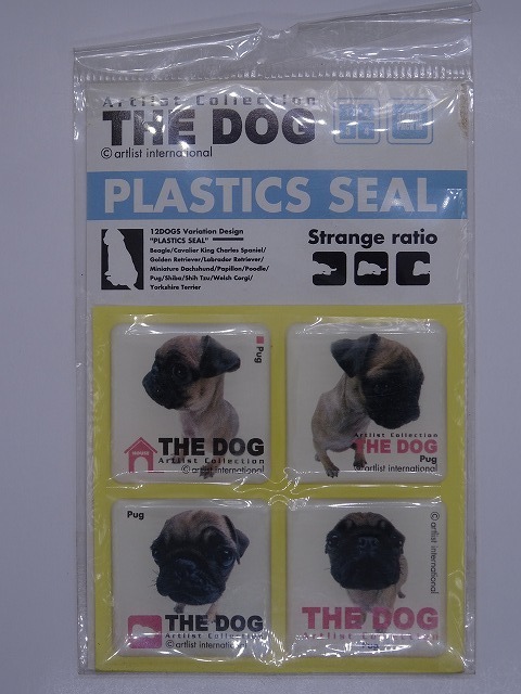 THE DOG PLASTICS SEAL Pug 未使用 プラスティック シール パグ