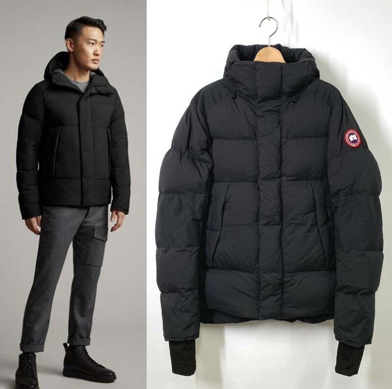 CANADAGOOSE カナダグース Armstrong Hoody ダウンジャケット XS ブラック 黒 フード アームストロング フーディ 5076M