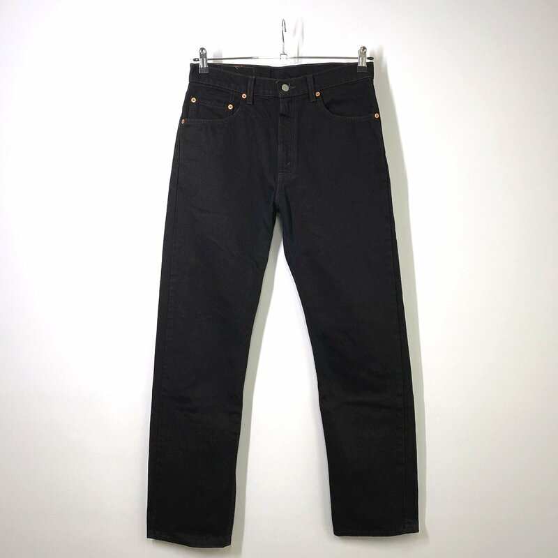 【W32 デッドストック 90s USA製】Levi's リーバイス 505 00505 0260 デニムパンツ L32 ブラック 黒 ジーンズ アメリカ製 米国製