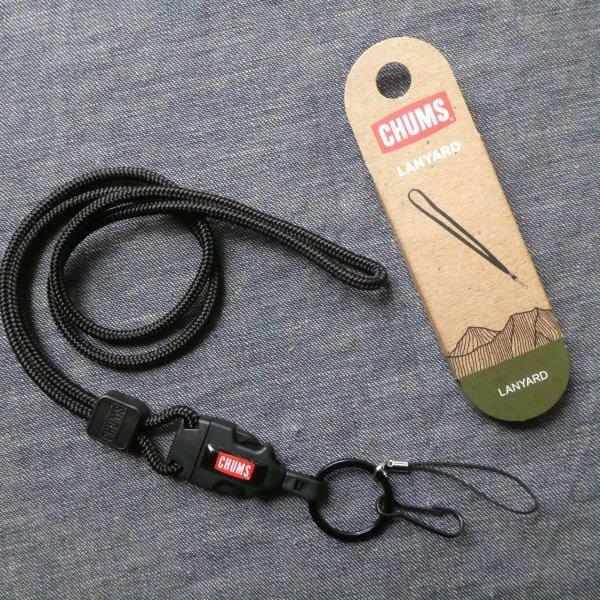 CHUMS チャムス Lanyard BK 新品 IDカード スマホ ストラップ USA製